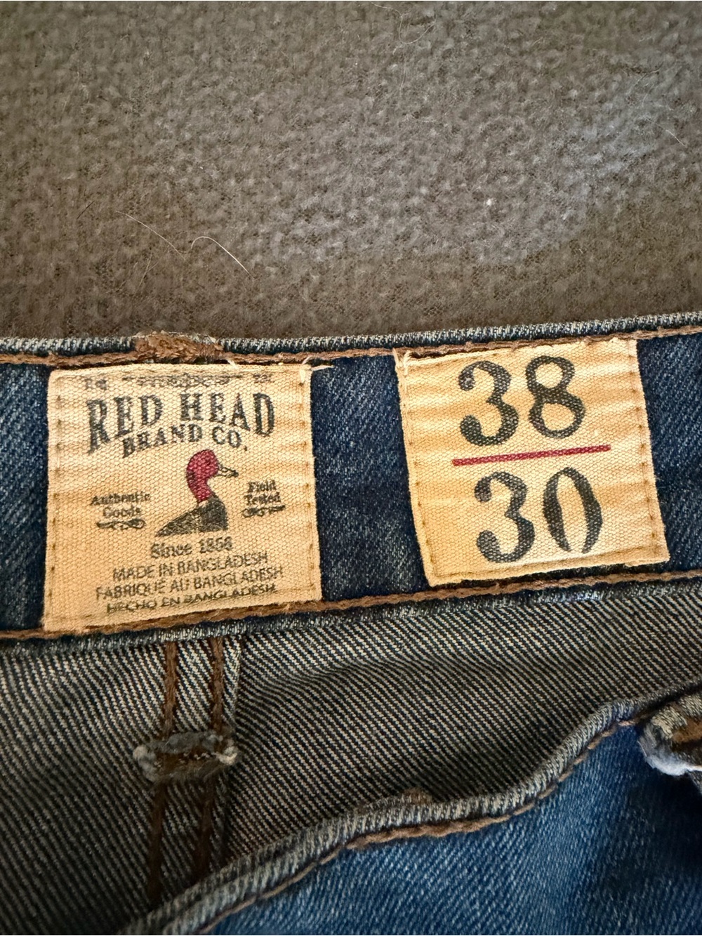 1 pair of RedHead Mens Blue Denim Jeans - 38x30, 2 pair of Levi’s 38x30